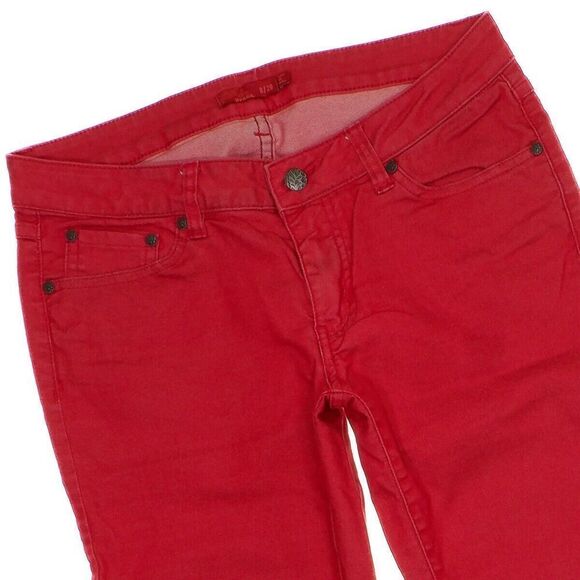 Prana Bold Red Straight Leg Jeans - Picture 2 of 10